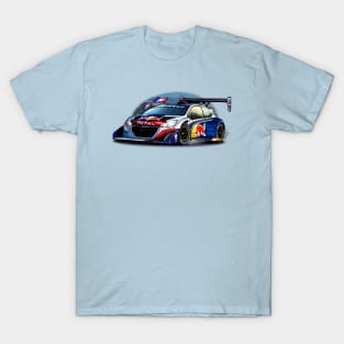 Sebastien Loeb's Peugeot 208 Pikes Peak - Illustration T-Shirt